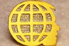 Gold And Diamonte Brooch 
