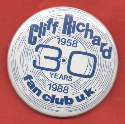 Badge 1958 - 1988 30 Years Fan Club